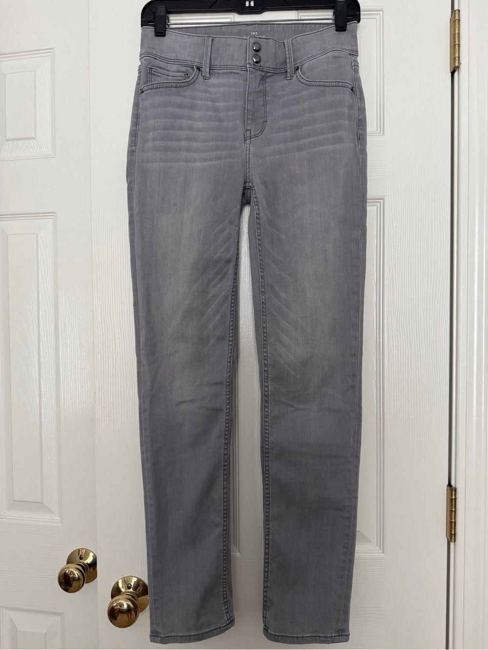 White House Black Market Gray Skinny Jeans
